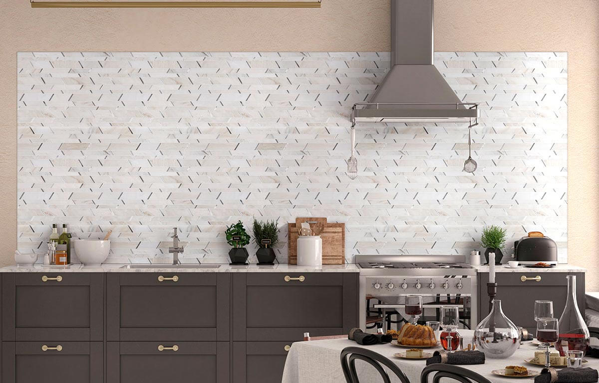 Metro Silver Pattern Marble Mosaic - image 4
