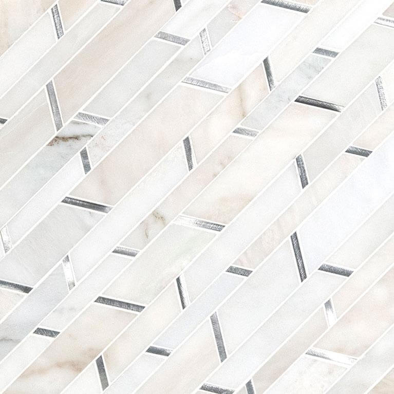 Metro Silver Pattern Marble Mosaic - image 3