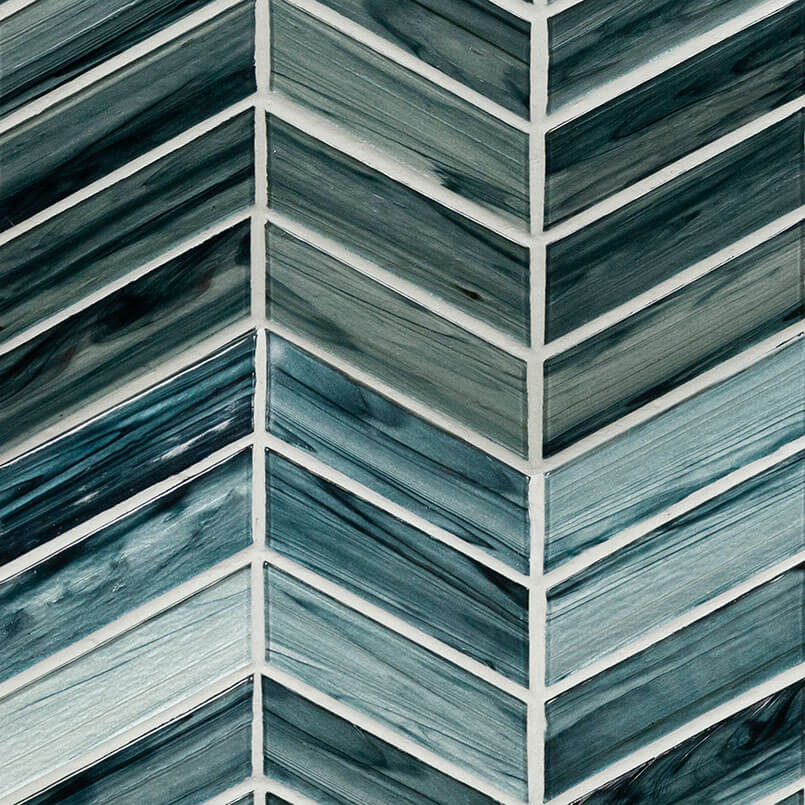 Midnight Blue Ombre Chevron - image 1