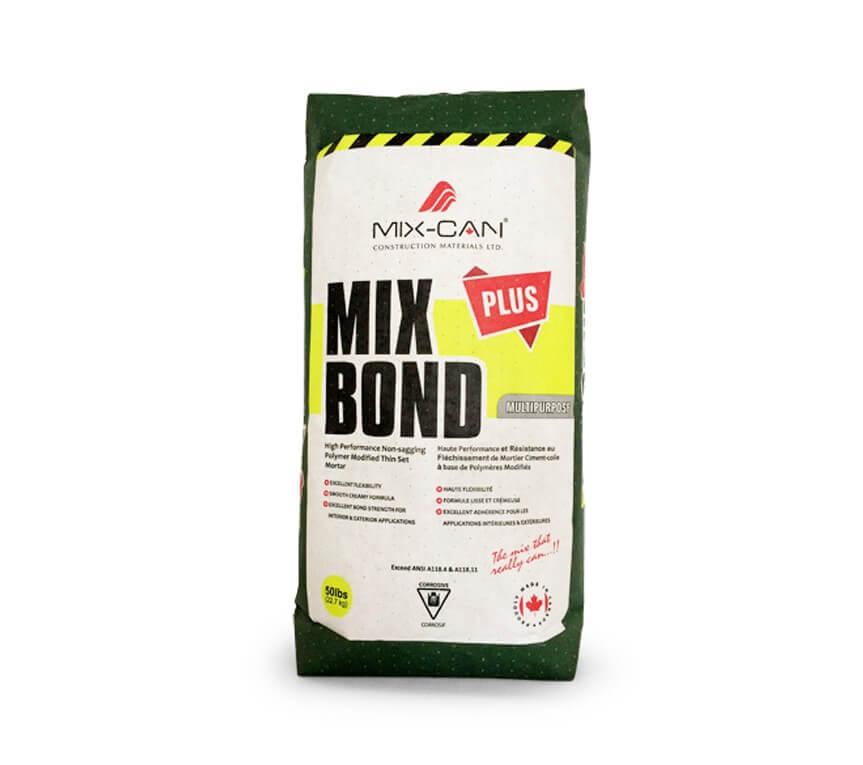 Mixbond Plus Premium Multipurpose Non-Sagging Tile Mortar - 50 lb Bag White - image 1