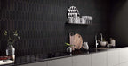 Mondial Black Matte 2"x6" Picket Porcelain Mosaic - image 2