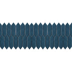 Mondial Ocean Blue Gloss 2"x6" Picket Porcelain Mosaic - image 2
