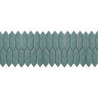 Mondial Seafoam Gloss 2"x6" Picket Porcelain Mosaic - image 2