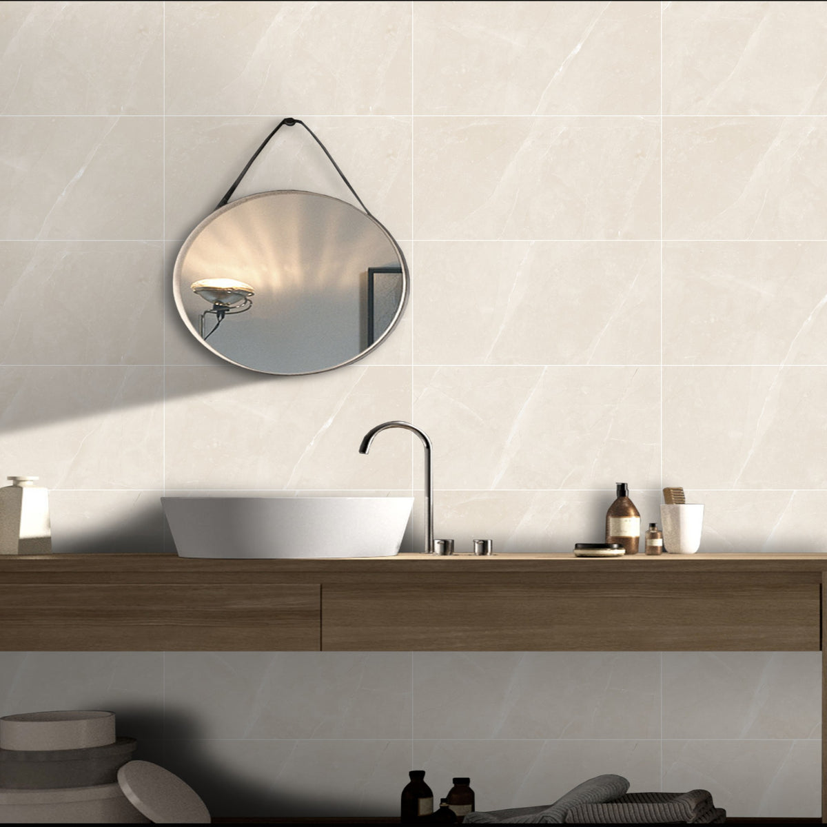 Moon Ivory Polished Porcelain Tile