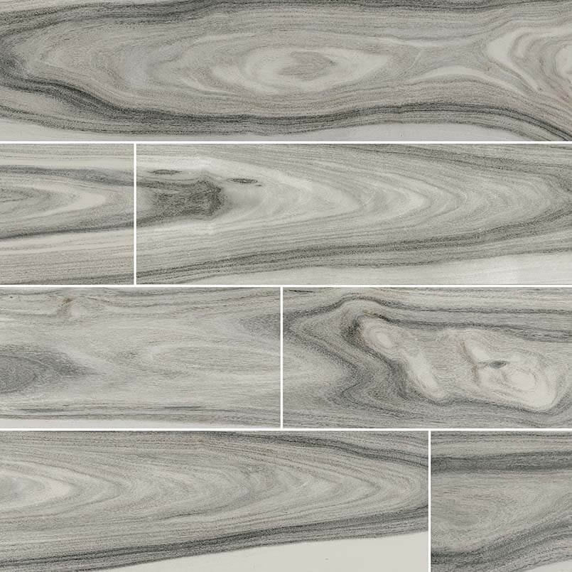 Dellano Moss Grey 8"x48" Polished Porcelain Tile - image 1