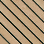 Natural Macro Acoustic Wood Slat Panels 10.63" x 94.5"