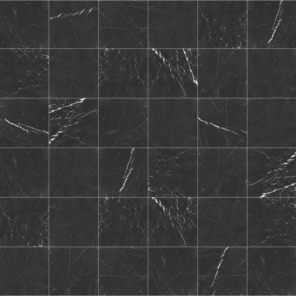 Nero Marquina 12" x 12" Honed Marble Tile - image 4