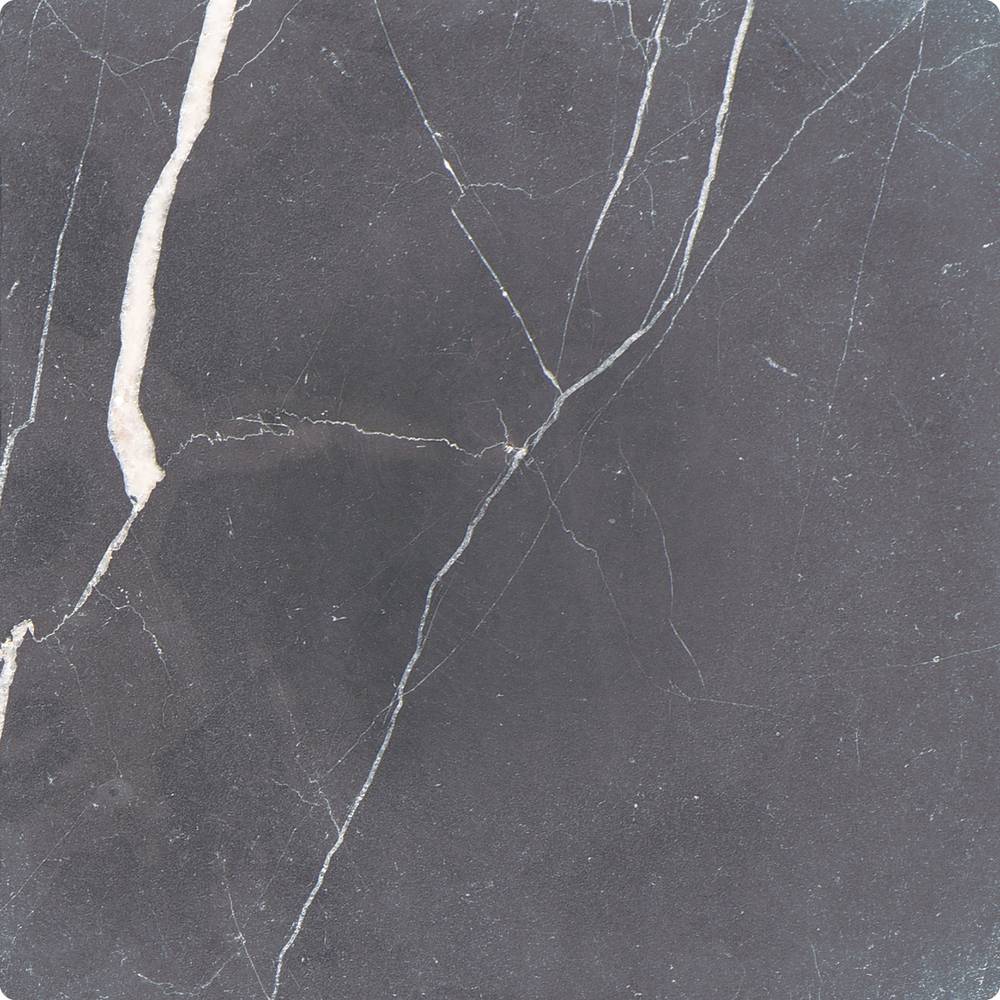 Nero Marquina 12" x 12" Tumbled Marble Tile - image 5
