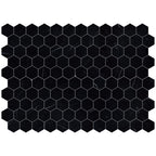 Nero Marquina 3" Hexagon Honed Marble Mosaic - image 3