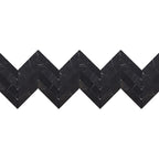 Nero Marquina Chevron 2"x8" Honed Marble Tile