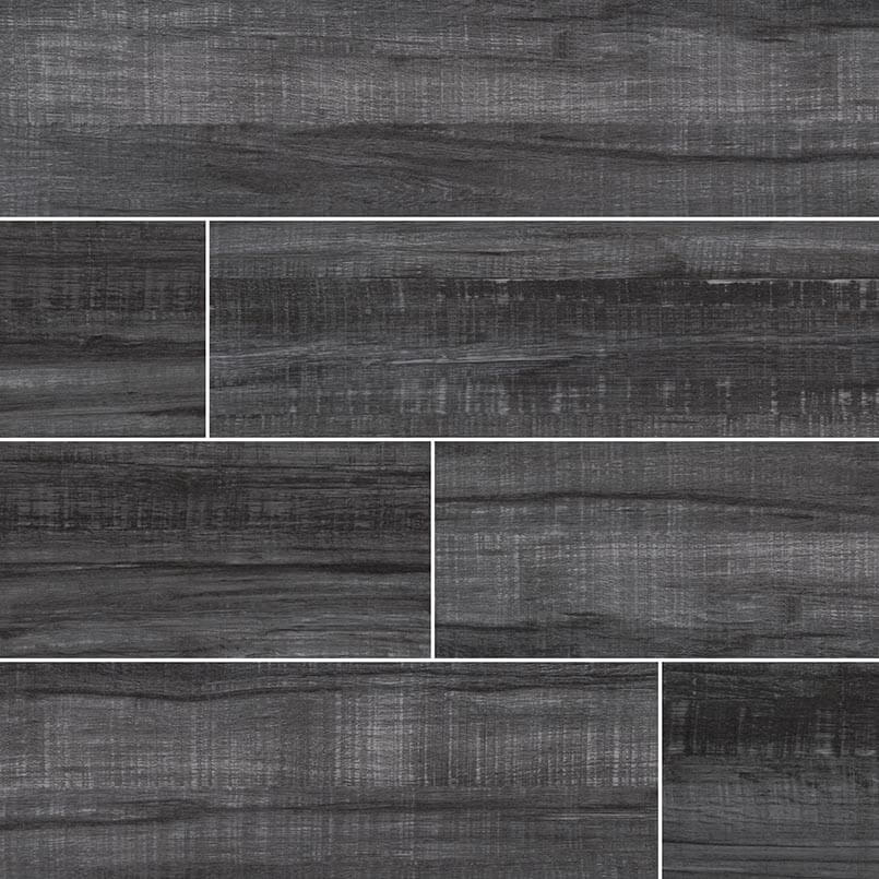 Belmond Obsidian 8"x40" Matte Porcelain Tile - image 1