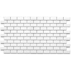 Ontario Snow White 1"x2" Porcelain Mosaic - image 2