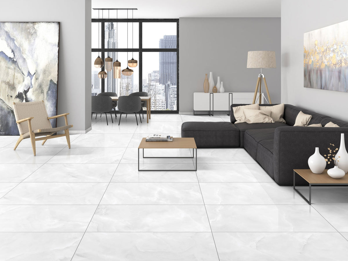 Onyx Frost Polished Porcelain Tile