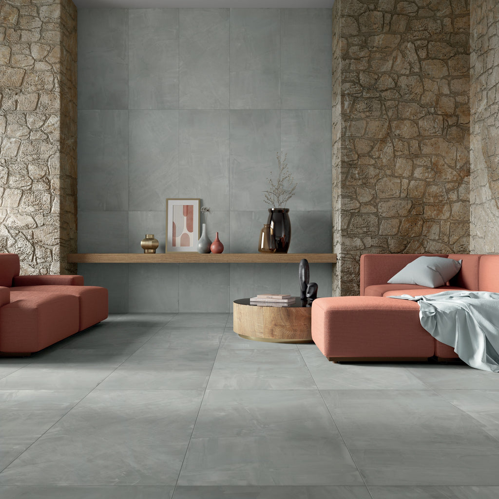 Paint Grey Matte Porcelain Tile