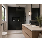 Penny Round Black Matte Porcelain Tile