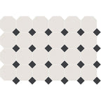 Porcelain-K 6" Octagon w/Charcoal Dot Matt Mosaic - image 3