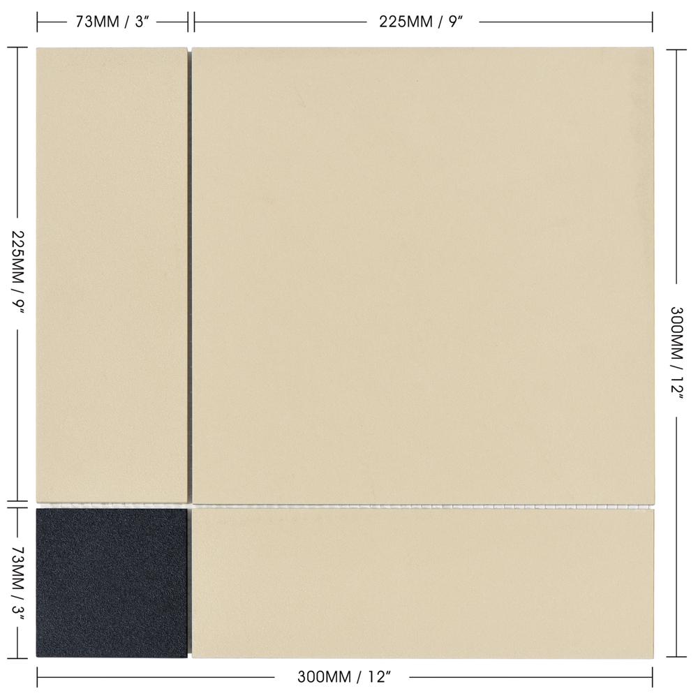 Porcelain-K GeoLine with Graphite Beige Dot Matte - image 1
