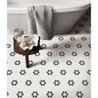 Porcelain Monochrome Blossom 1" Hexagon Matte - image 2
