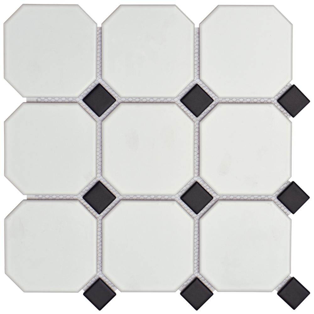 Porcelain Monochrome Connect 3" Octagon Matte - image 1