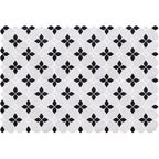 Quattro Blossom Noir Honed Marble Mosaic - image 3
