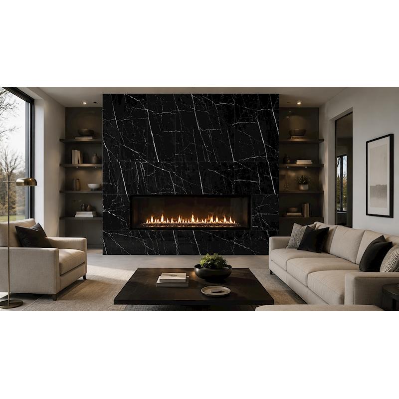 Royal Nero Marquinna Polished Porcelain Tile