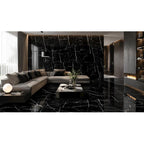 Royal Nero Marquinna Polished Porcelain Tile