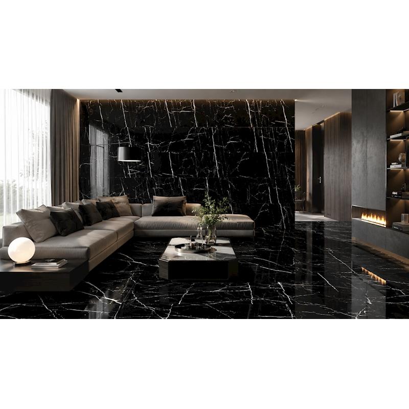 Royal Nero Marquinna Polished Porcelain Tile