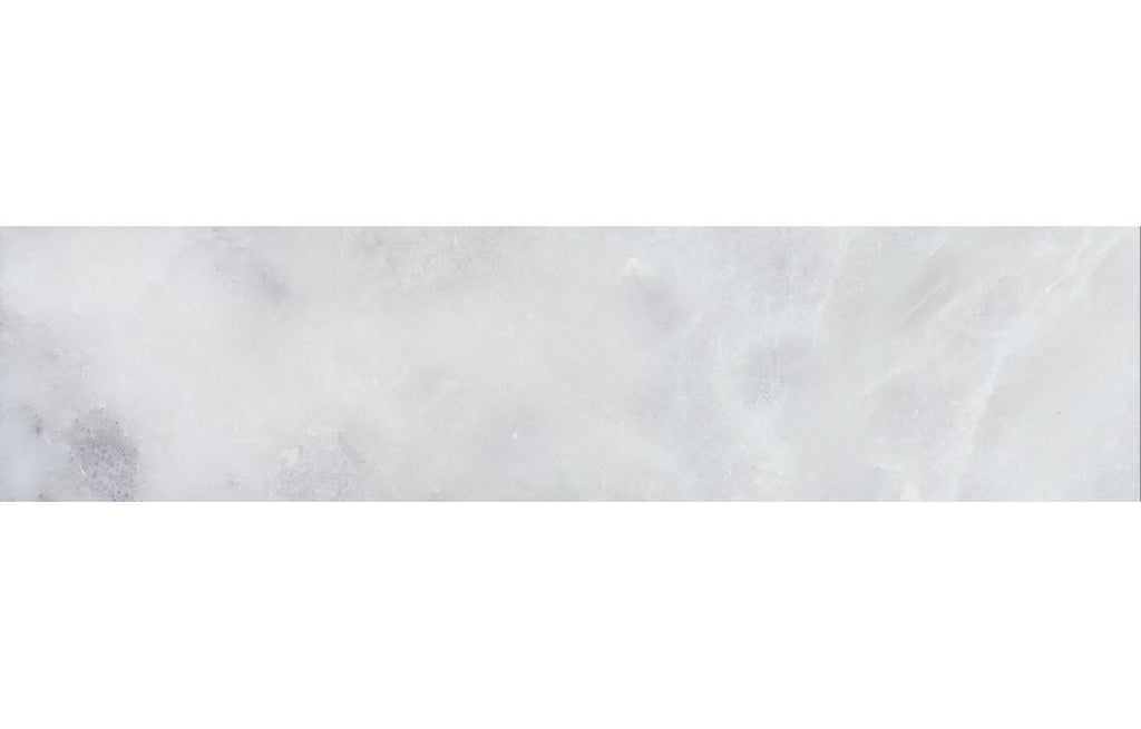 Santorini White 3" x 12" Honed Marble Mosaic - image 1