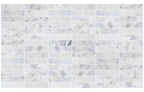 Santorini White 3" x 12" Honed Marble Mosaic - image 3