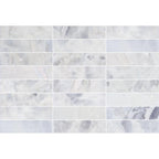 Santorini White 3" x 12" Honed Marble Mosaic - image 5