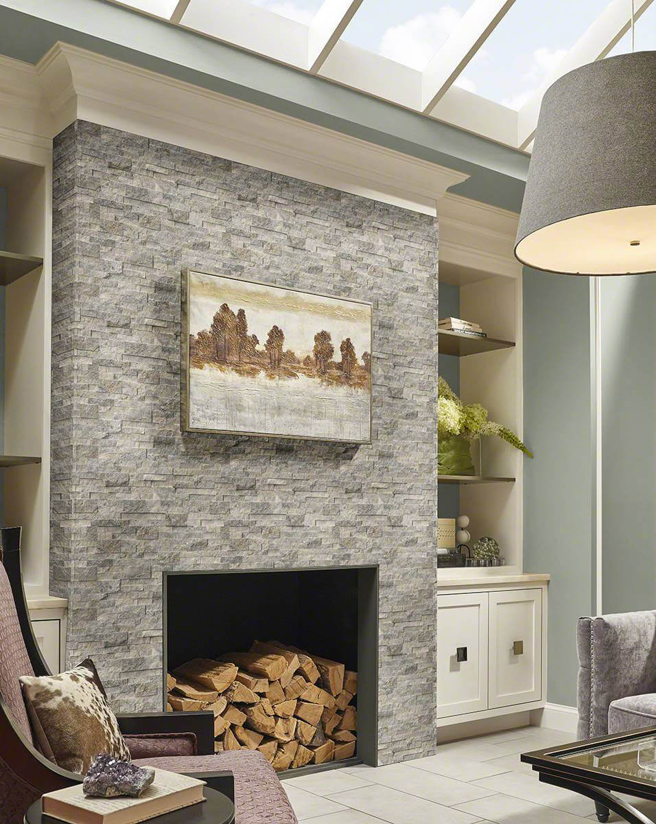 Silver Travertine Ledger Panel - image 13