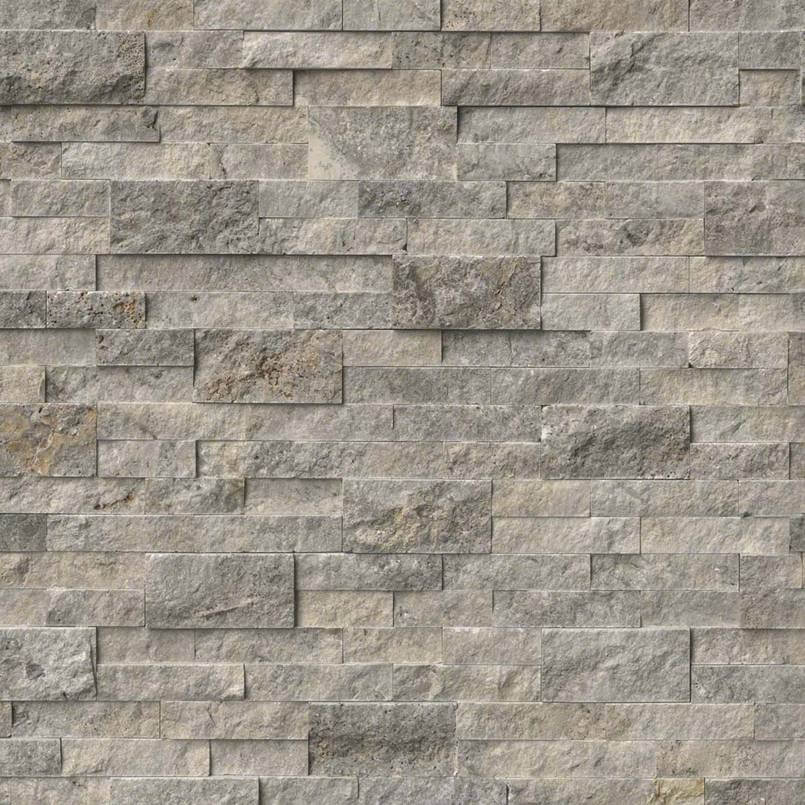 Silver Travertine Ledger Panel - image 1