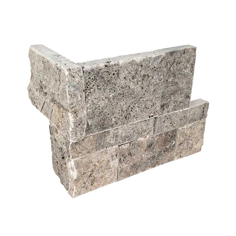 XL Silver Travertine Ledger Panel - image 5