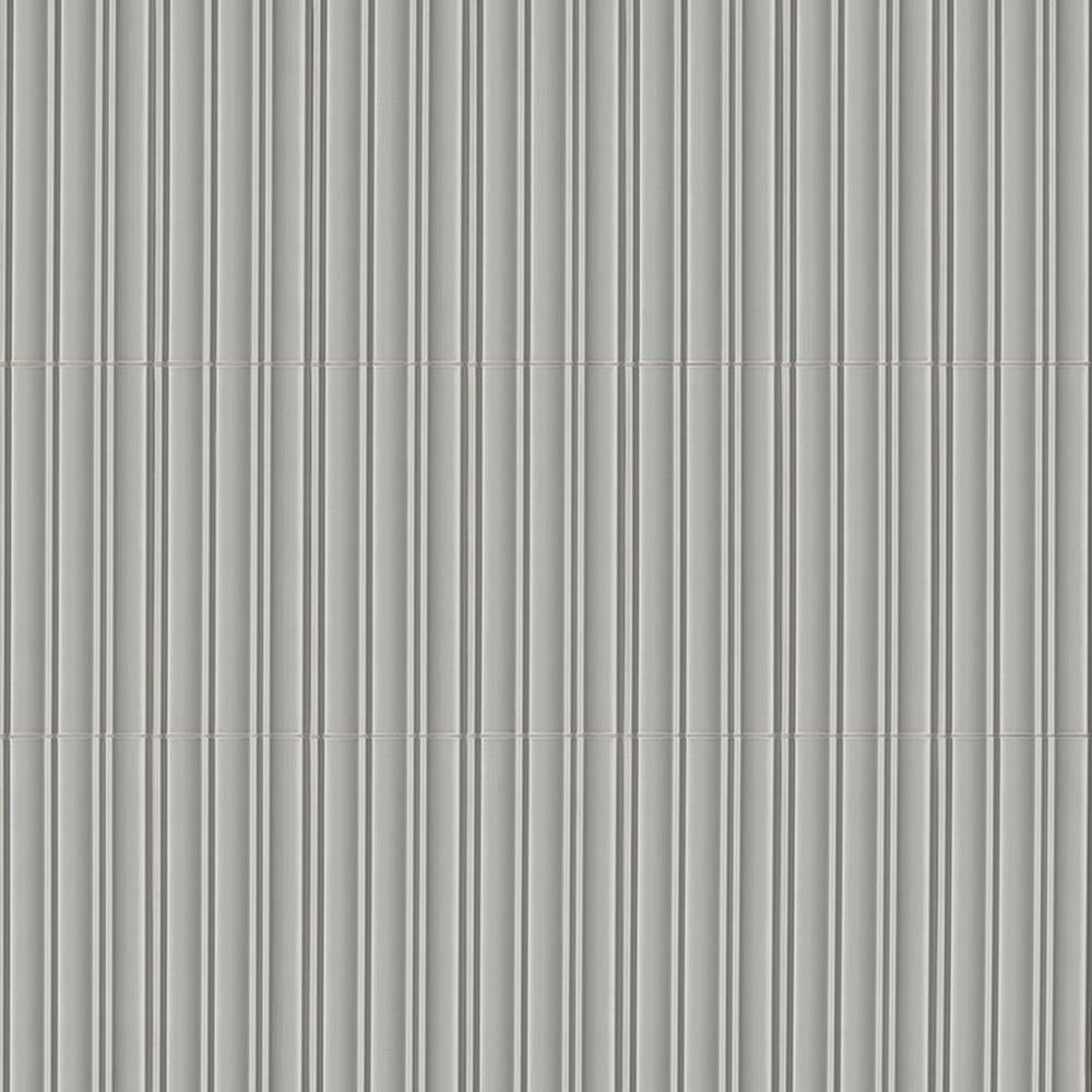 Folk Folk Silver 7" x 16" Satin Porcelain Tile - image 1