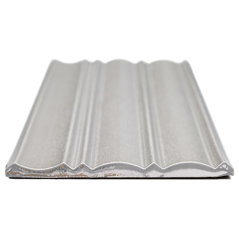 Folk Folk Silver 7" x 16" Satin Porcelain Tile - image 3