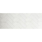 Statuario Herringbone 2"x6" Porcelain Tile