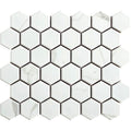 Statuario Hexagon 2" Matte Porcelain Mosaic