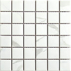 Statuario Square 2"x2" Matte Porcelain Mosaic