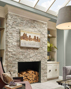 Silver Travertine Ledger Panel - image 3