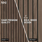 Tawny Macro Acoustic Wood Slat Panels 10.63" x 94.5"