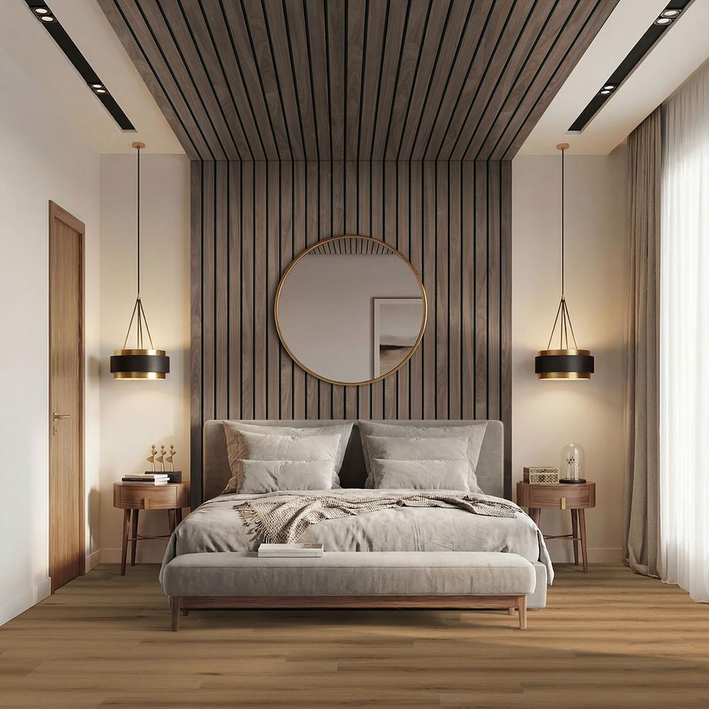 Macro & Reeded Slat Panels Tawny Macro Acoustic Wood Slat Panels 10.63" x 94.5" Wood Tile - image 6