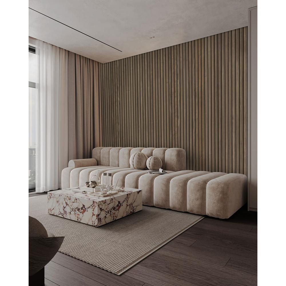 Macro & Reeded Slat Panels Tawny Reeded Acoustic Wood Slat Panels 9.5" x 94.5" Wood Tile - image 1