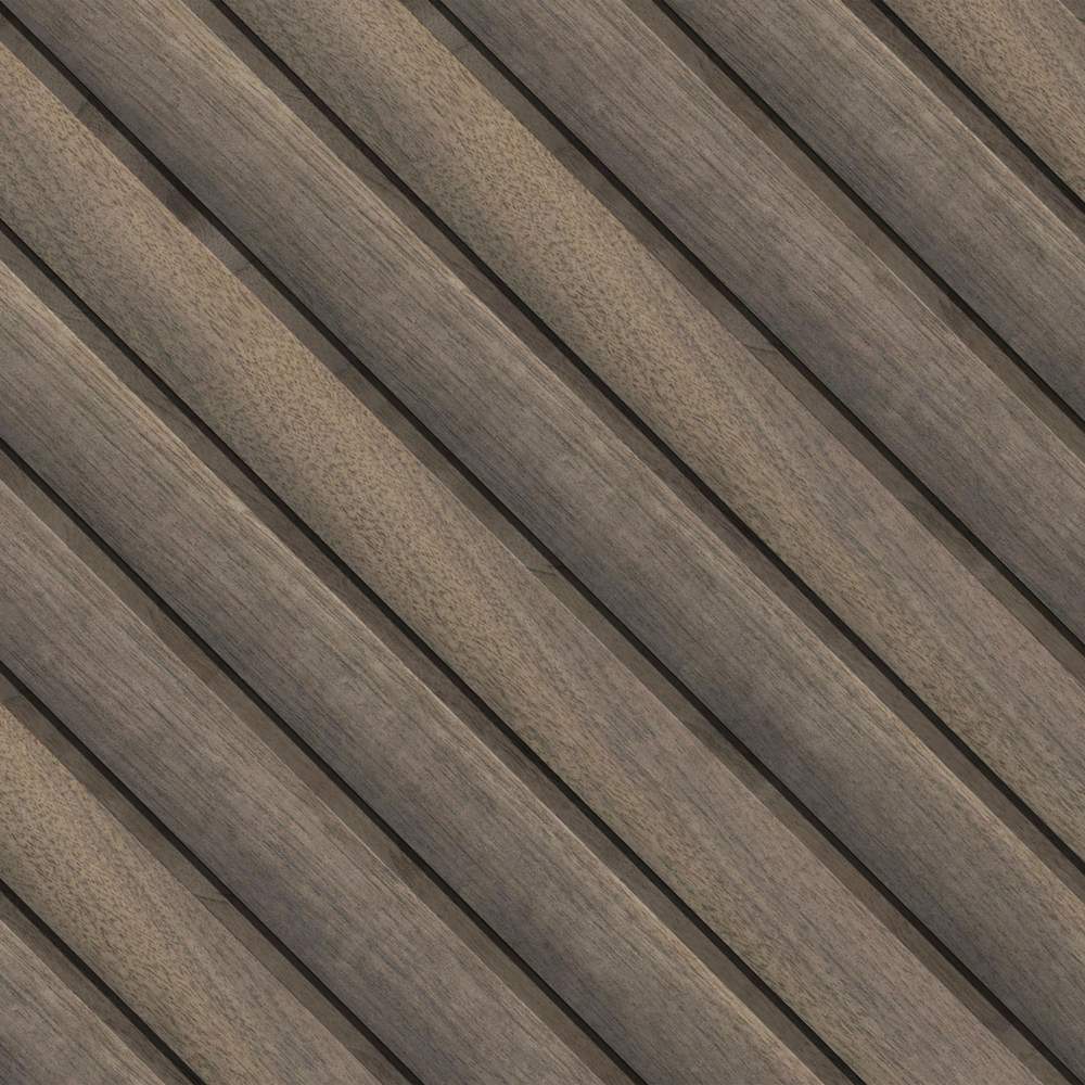 Tawny Reeded Acoustic Wood Slat Panel 9.5" x 94.5"