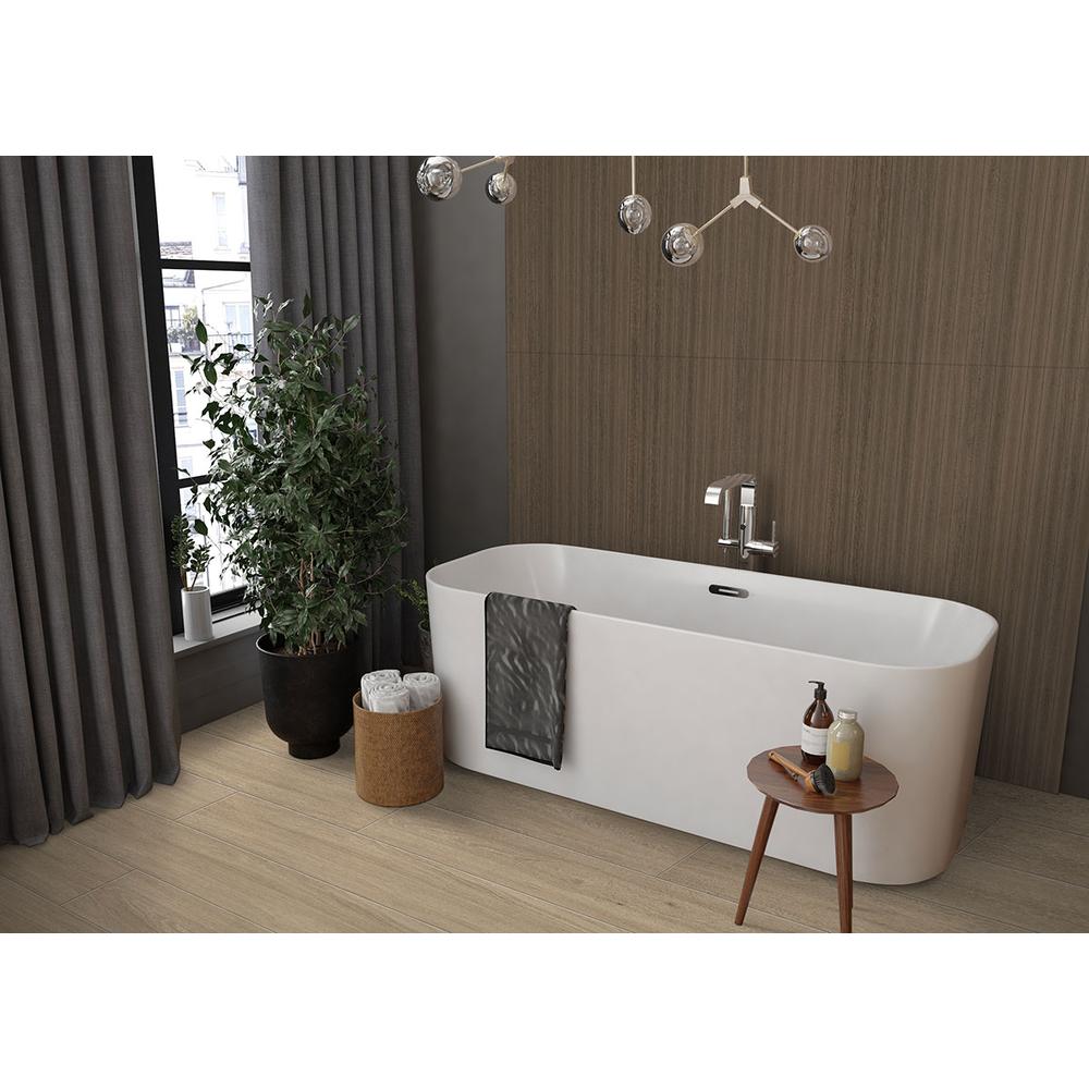 UrbanSlat Flute Umber 16" x 48" Matte Ceramic Tile - image 9