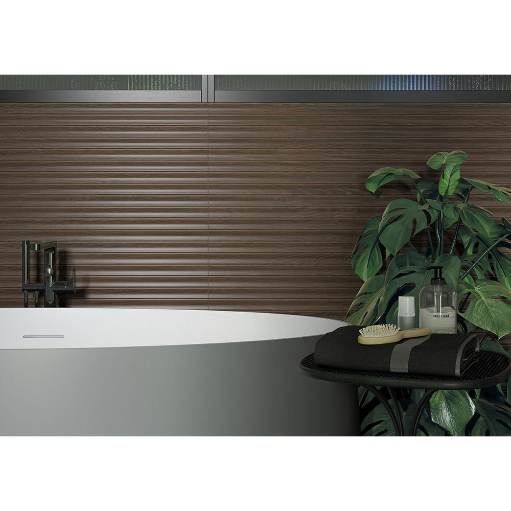 UrbanSlat Flute Umber 16" x 48" Matte Ceramic Tile - image 19