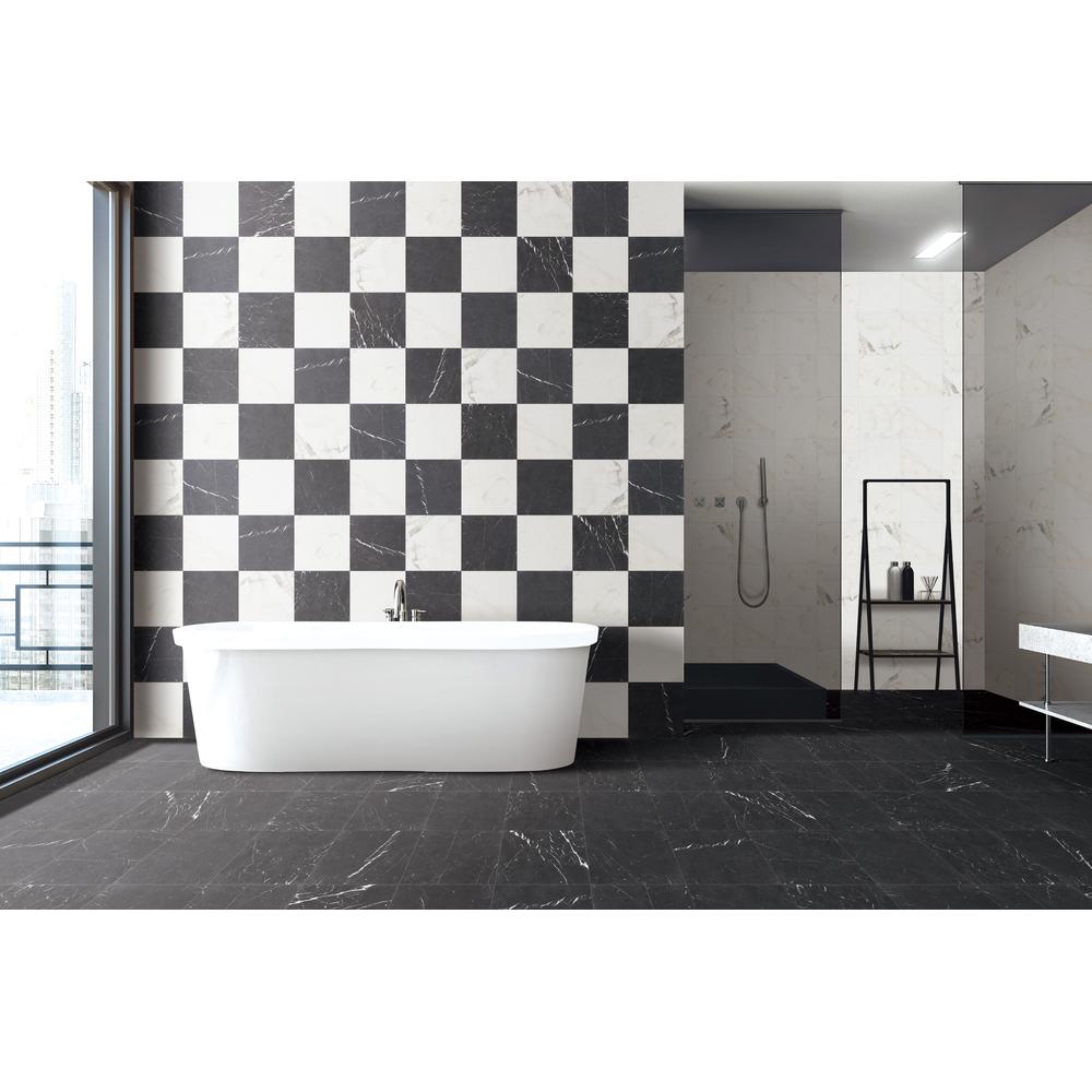 Valentino Bianco 12" x 12" Honed Marble Tile - image 2