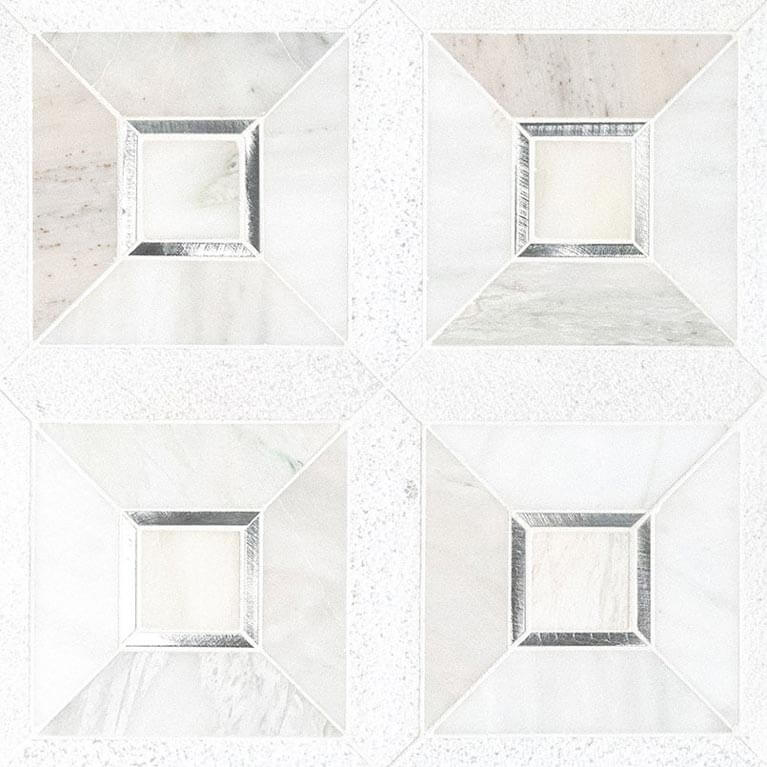 Verona Silver Pattern Marble Mosaic - image 2