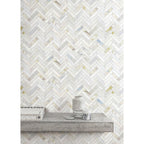 Versilia River Blu 1" x 4" Herringbone Honed Marble Mosaic - image 2