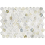 Versilia River Blu 3" Hexagon Honed Marble Mosaic - image 3