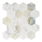 Versilia River Blu 3" Hexagon Honed Marble Mosaic - image 4